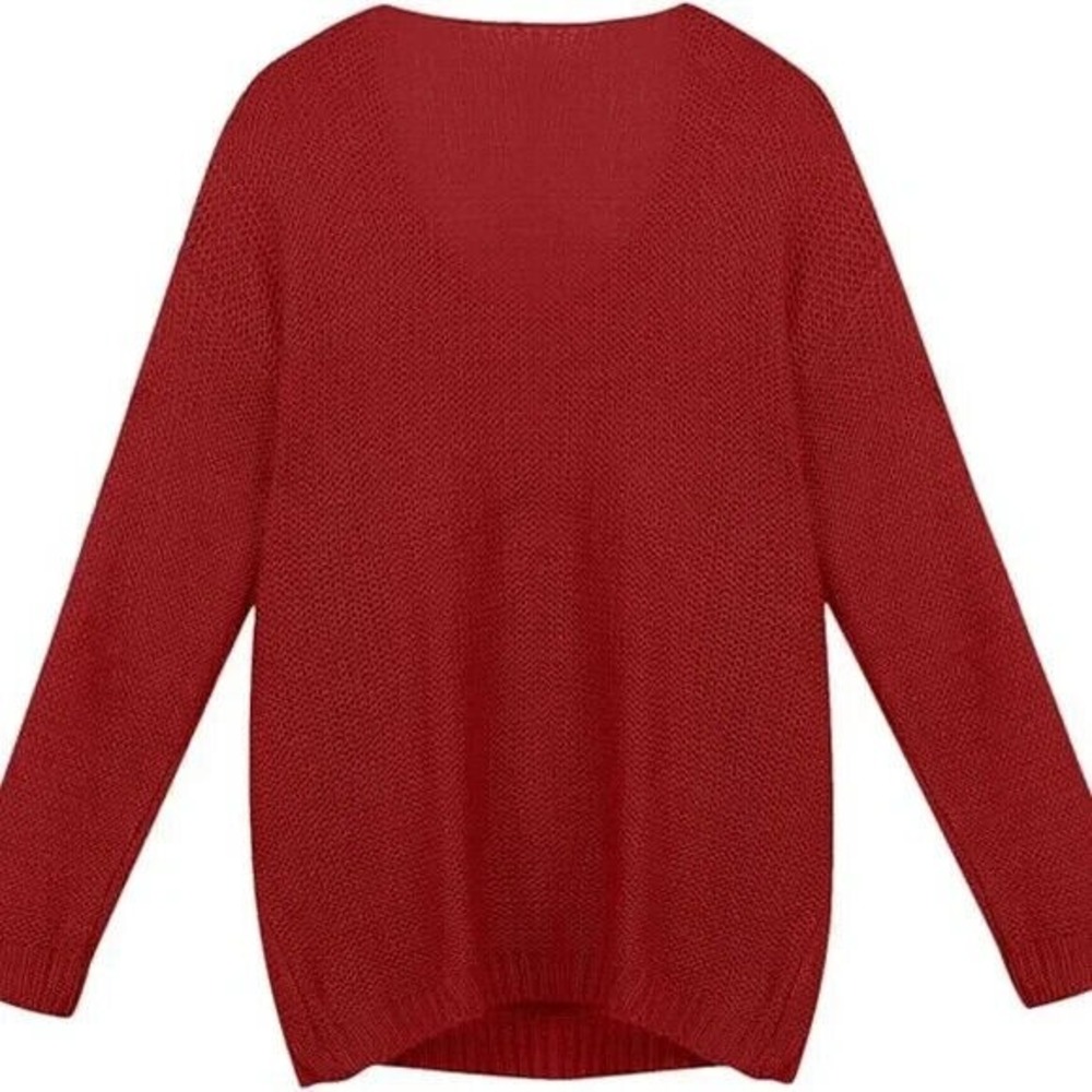 CUPSHE Fashion Sweaters for Women V Neck Cable Knit Long Sleeve Fall Tops XS - Picture 3 of 4